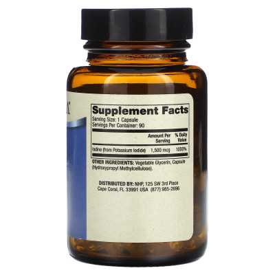 Dr. Mercoli, Jod, 1500 mcg, 90 Kapseln