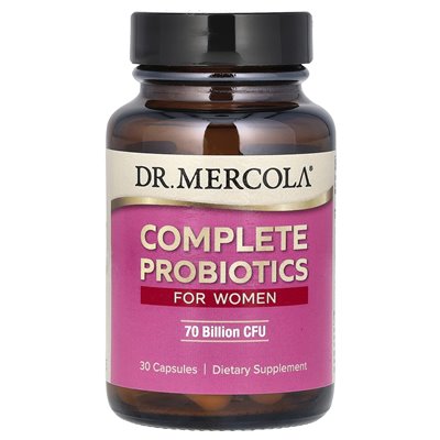Dr. Mercola, Komplette Probiotika für Frauen, 70 Milliarden KBE, 30 Kapseln