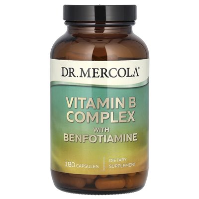 Dr. Mercola, Benfotiamine Vitamin B Complex, 180 Capsules