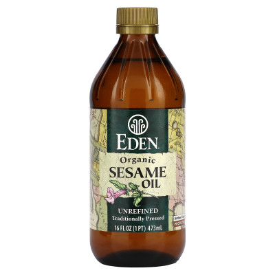Eden Foods, Bio-Sesamöl, unraffiniert, 16 Fl Oz (473 ml)
