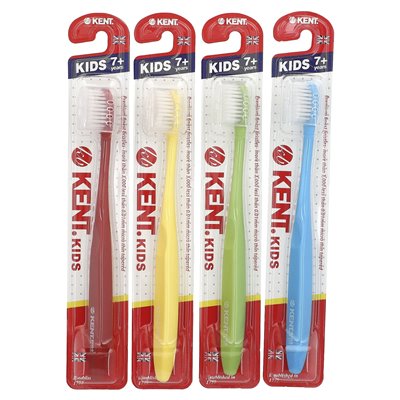 Kent, Kids Premium najlepsze szczoteczki do zębów, ponad 7 lat, 4 szczoteczki do zębów