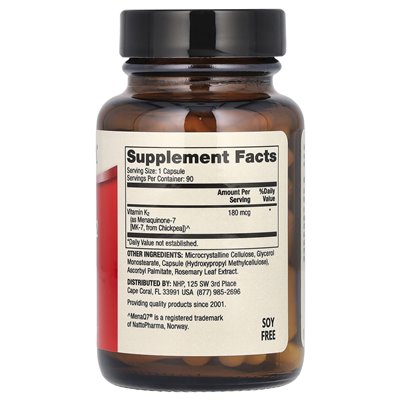 Dr Mercola, witamina K2, 180 McG, 90 kapsułek Dr Mercola, witamina K2, 180 McG, 90 kapsułek