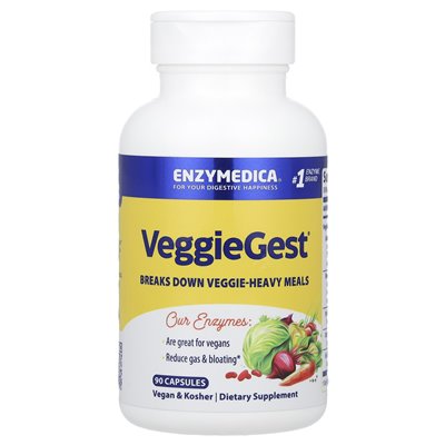 Enzymedica, Veggiegest®, 90 kapsułek