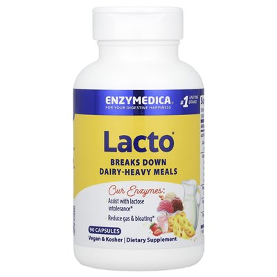 Enzymedica, Lacto®, 90 kapsułek