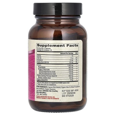 Dr. Mercola, Antarctic Krill Oil with Primrose Evening Oil for Women, 90 Capsules