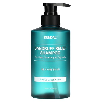 Kundal, szampon pomocy łupieżu, jabłkowa zielona herbata, 16,9 fl oz (500 ml)