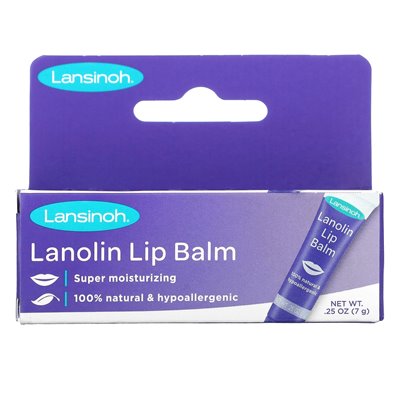 Lansinoh, balsam do ust Lanolin, 0,25 uncji (7 g)