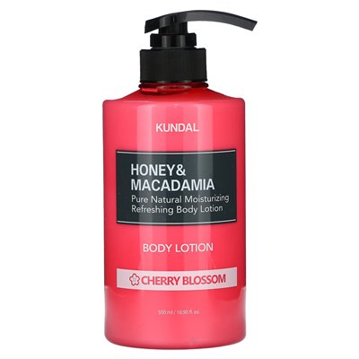 Kundal, Honey &amp Macadamia, Body Lotion, Cherry Blossom, 16,9 Fl Oz (500 ml)