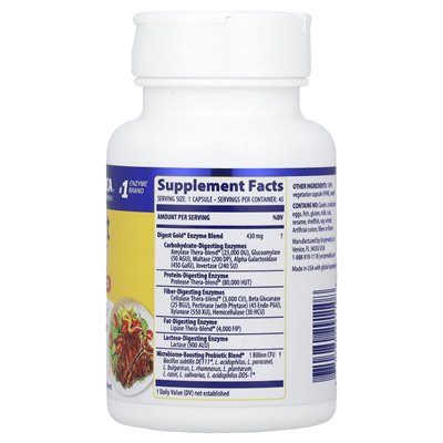 Enzymedica, Digest Gold®+ Probiotika, 45 Kapseln