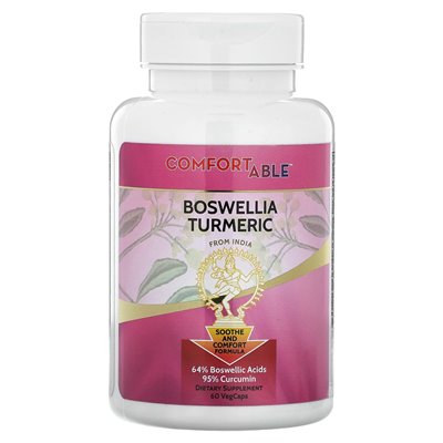 Lifetime Witaminy, wygodne, Boswellia kurkuma, 60 Vegcaps