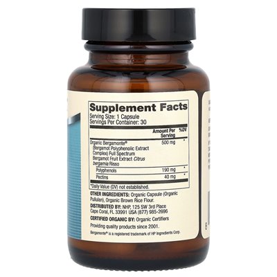 Dr Mercoli, Biothin, Bergamot, 500 mg, 30 kapsułek