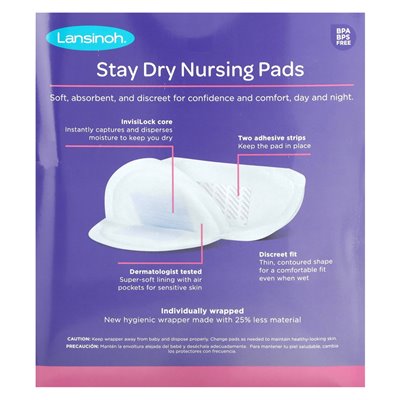 Lansinoh, Stay Dry Nursing Pads, 200 podkładek