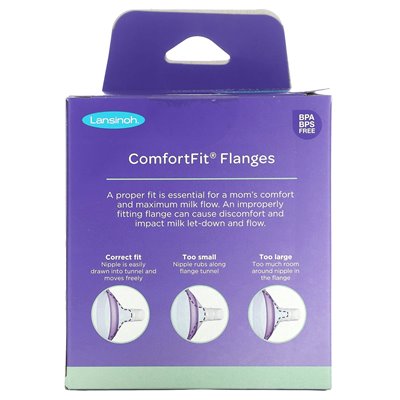 Lansinoh, kołnierze Comfortfit, 2 kołnierze, 21 mm każdy