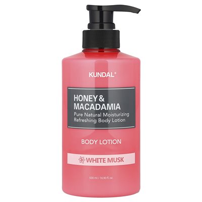 Kundal, Honey &amp Macadamia, balsam do ciała, biały piżma, 16,9 fl oz (500 ml)