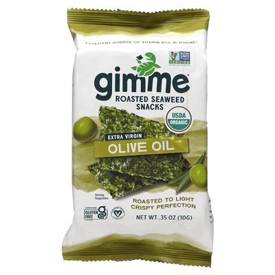 Gimme, Gebackene Seetang-Snacks, Natives Olivenöl Extra, 6 Packungen, je 5 g (0,17 oz.)