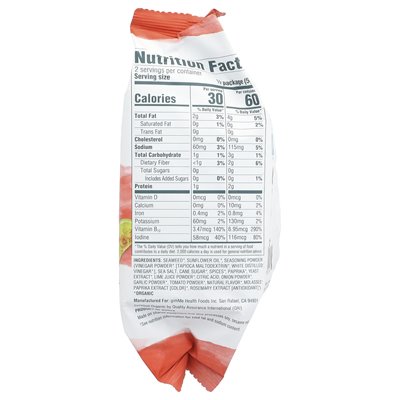 Gimme, pieczone przekąski z wodorostów, wapno chili, 0,35 uncji (10 g)