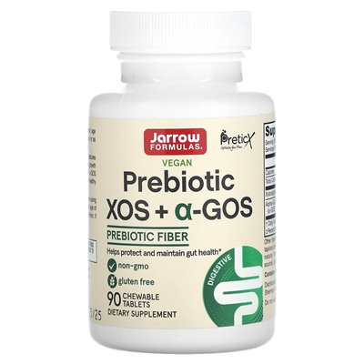Formuły jarrow, prebiotyczne xos + a-gos, błonnik prebiotyczny, 90 tabletek do żucia Formuły jarrow, prebiotyczne xos + a-gos, błonnik prebiotyczny, 90 tabletek do żucia