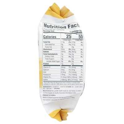 Gimme, Gebackene Seetang-Snacks, gerösteter Sesam, 0,35 oz (10 g)