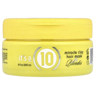 To 10, cudowna gliniana maska ​​do włosów, dla blondynki, 8 fl oz (240 ml)