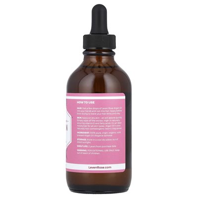 Leven Rose, 100 % reines und biologisches Arganöl, 4 fl oz (118 ml)