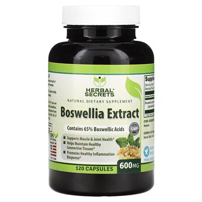 Herbal Secrets, Boswellia-Extrakt, 600 mg, 120 Kapseln