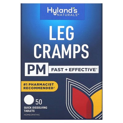 Hyland's Naturals, skurcze nóg PM, 50 tabletek szybkiego rozpadu