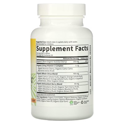 Garden of Life, Lebendiges Vitamin C, 60 vegetarische Kapseln