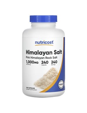 Nutricost, Himalayan Salt , 1,000 mg , 240 Capsules Nutricost, Himalayan Salt , 1,000 mg , 240 Capsules