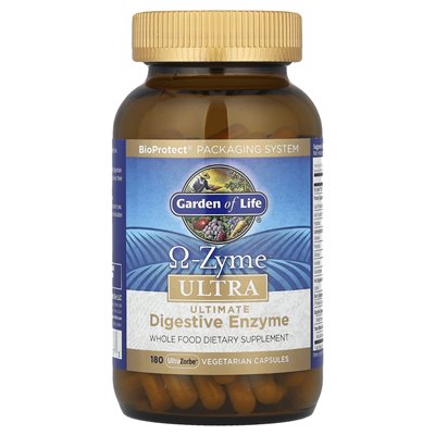 Garden of Life, O-Zyme ™ Ultra, Ultimate enzyme enzyme Blend, 180 Ultrazorbe ™ Capsules