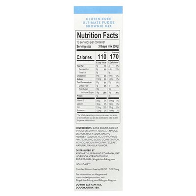 King Arthur Baking Company, Glutenfreie Ultimate Fudge Brownie Mix, 17 oz (482 g)