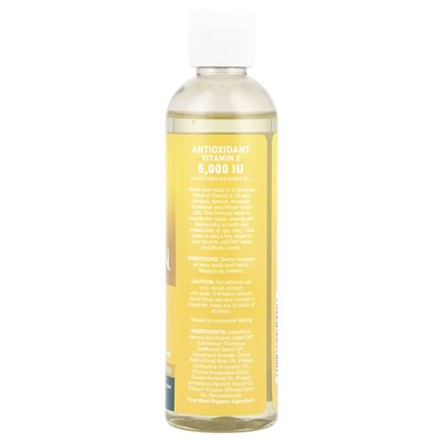 Jason Natural, witamina E przeciwutleniacza olej z ciała, 5000 IU, 4 fl oz (118 ml)