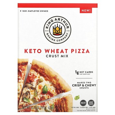 King Arthur Baking Company, Keto-Weizenpizza, Teigmischung, 10,25 Unzen (291 g) King Arthur Baking Company, Keto-Weizenpizza, Teigmischung, 10,25 Unzen (291 g)