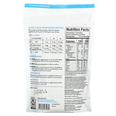King Arthur Baking Company, klassischer Pfannkuchen, glutenfrei, 15 oz (425 g)