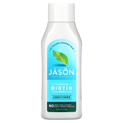 Jason Natural, odżywka, biotyna + kwas hialuronowy, 16 uncji (473 ml)