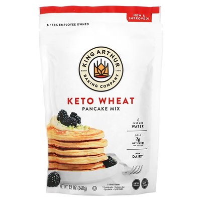 King Arthur Baking Company, Keto Wheat Pancake Mix, 12 uncji (340 g)