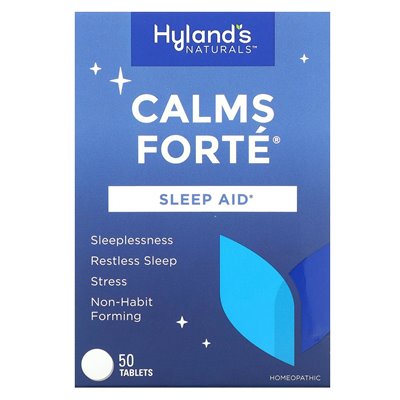 Naturals Hyland, uspokaja Forté, Sleep Aid, 50 tabletek Naturals Hyland, uspokaja Forté, Sleep Aid, 50 tabletek