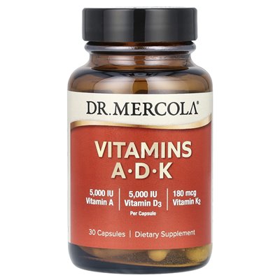 Dr Mercoli, Vitamins A-D-K, 30 kapsułek