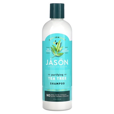 Jason Natural, Hair Remedies, Purifing Tea Tree Shampo, 12 Fl Oz (355 ml)