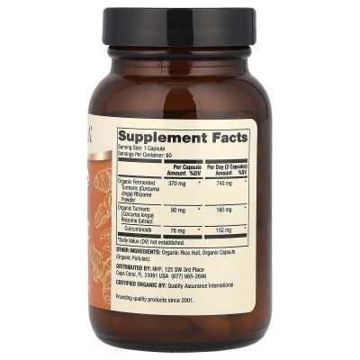 Dr Mercola, organiczna, fermentowana kurkuma, 60 kapsułek Dr Mercola, organiczna, fermentowana kurkuma, 60 kapsułek