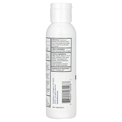Kenkoderm, 3% szampon kwasu salicylowy, bez zapachu, 4 fl oz (118 ml)