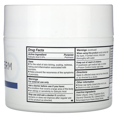 Kenkoderm, Feuchtigkeitscreme mit 2 % Salicylsäure, parfümfrei, 10 fl oz (295 ml)