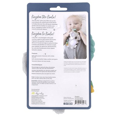 itzy ritzy, Itzy Pal, Plush Pal with Silicone Teether, 0+ Months, Koala, 1 Teether itzy ritzy, Itzy Pal, Plush Pal with Silicone Teether, 0+ Months, Koala, 1 Teether