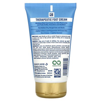 Gold Bond, Therapeutic Foot Cream, Jojoba & Peppermint Oil, 4 uncje (113 g) Gold Bond, Therapeutic Foot Cream, Jojoba & Peppermint Oil, 4 uncje (113 g)