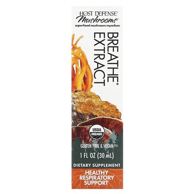 Host Defense, Pilze, organischer Atemwegsextrakt, 1 fl oz (30 ml)