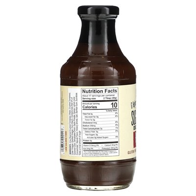 G Hughes, Zuckerfreies BBQ Sos, Hickory, 18 Unzen (510 g)