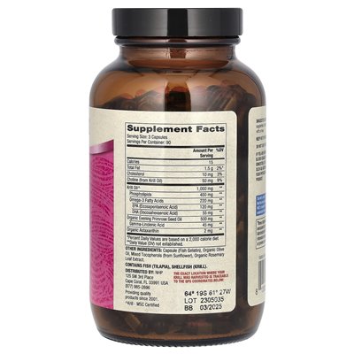 Dr. Mercola, Antarktis-Krillöl für Frauen, 270 Kapseln