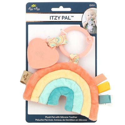 Itzy Ritzy, Itzy Pal, pluszowy kumpel z silikonową grozą, 0+ miesięcy, Macy The Rainbow, 1 Teether