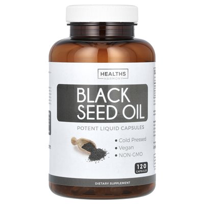 Health Harmony, Schwarzkümmelöl, 120 Kapseln