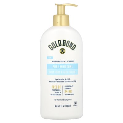 Gold Bond, Pure Moisture, Daily Body & Face Lotion, 14 oz (396 g)