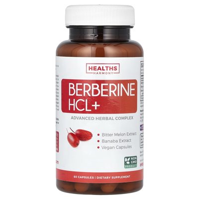 Health Harmony, Berberin HCL, 60 Kapseln